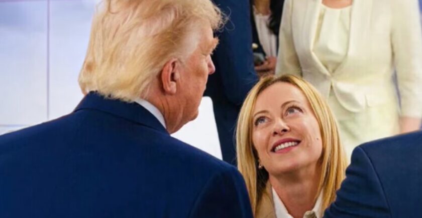 trump se burla de meloni (2)