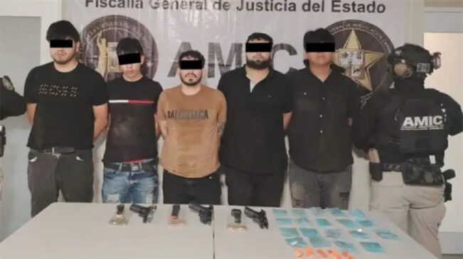capturan-a-cinco-hombres-con-armas-y-droga-en-hermosillo