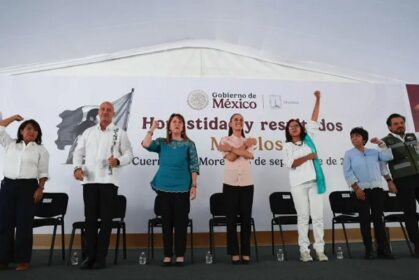 Nosotros gobernamos desde el territorio, con cercanía vamos bien y vamos a ir mejor: Sheinbaum desde Morelos