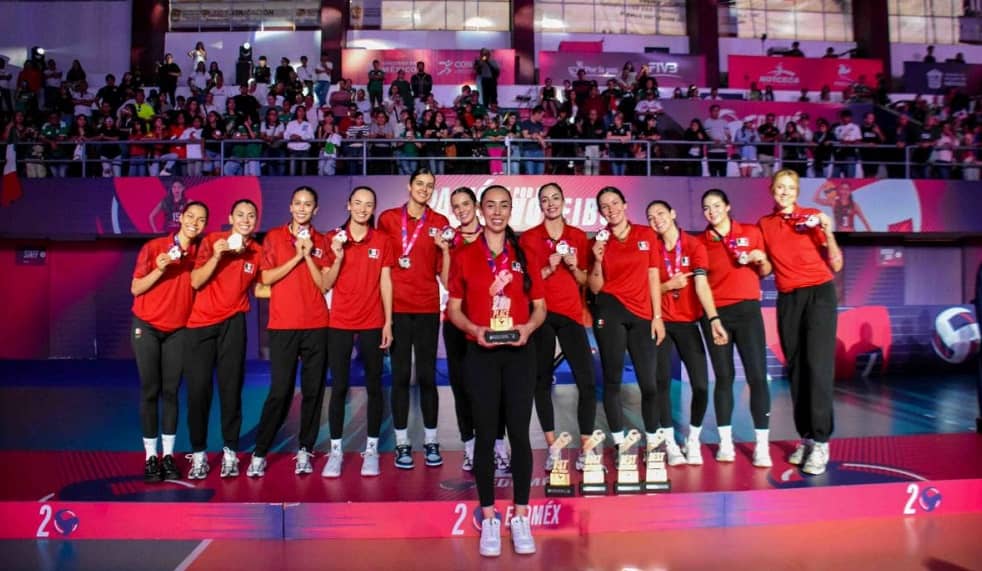 Con aporte sonorense, México conquista plata en final Six Femenil de Volibol de Sala (1)