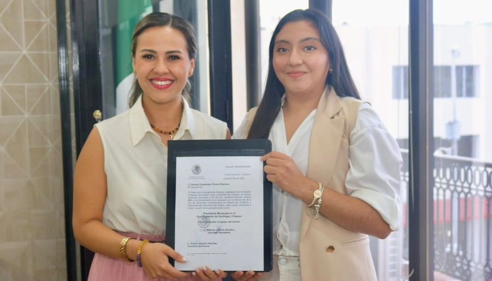 Daniela Guadalupe Flores Chanona fue designada alcaldesa del municipio de Suchiapa. foto La Jornada (1)