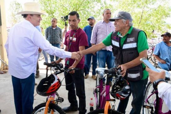 en bici