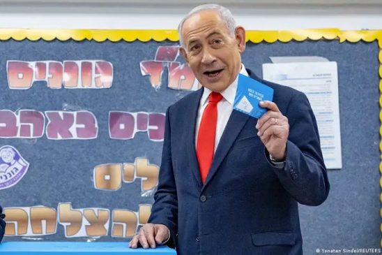 netanyahu votando