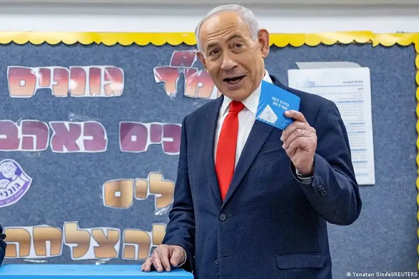 netanyahu votando