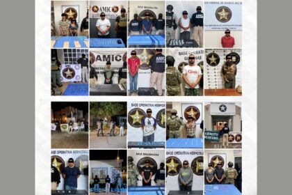 Realiza AMIC 31 cateos en Sonora con saldo de  18 detenidos y más de 740 envoltorios con narcóticos asegurados en una semana