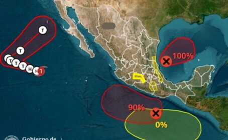 SMN prevé formación de los ciclones ‘Isaías’ en el Golfo de México y ‘Simón’ en el Pacífico